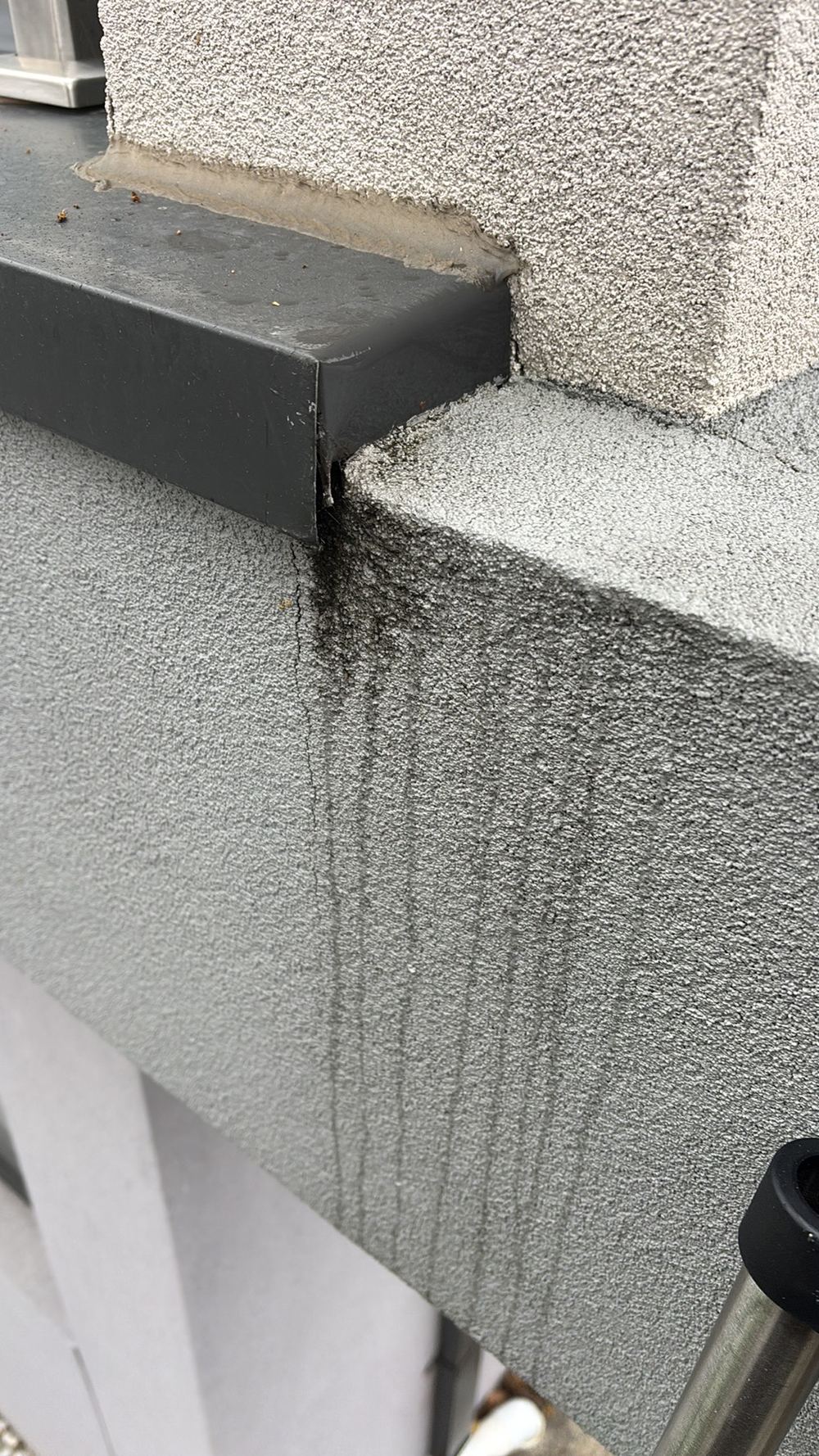 Rising damp at the base of masonry walls, pointing to a failed damp course, found during a defect investigation in Maidstone