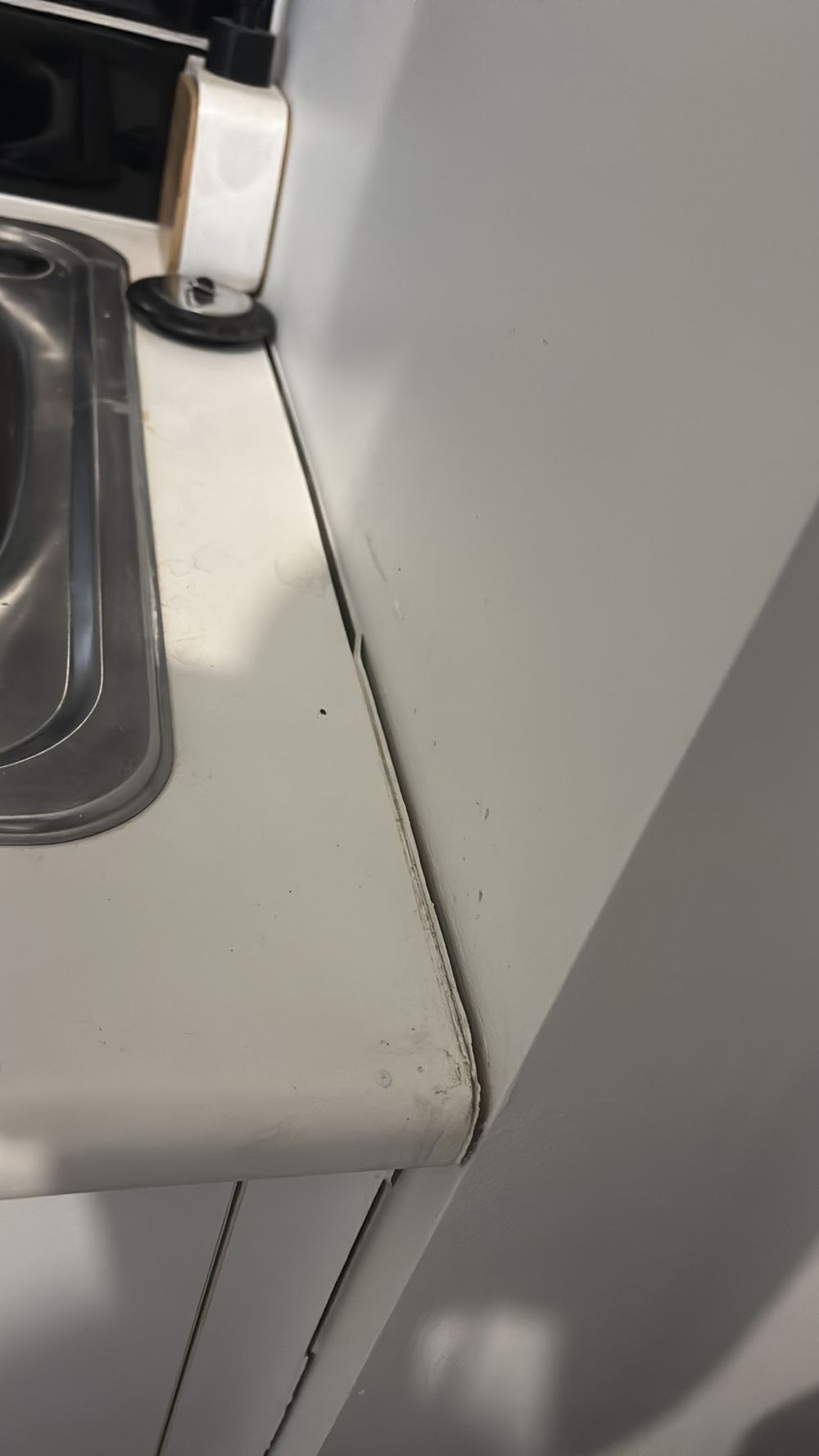Old sealant failed and missing in sections, opening a path for moisture, found during a pre-purchase inspection in Braybrook