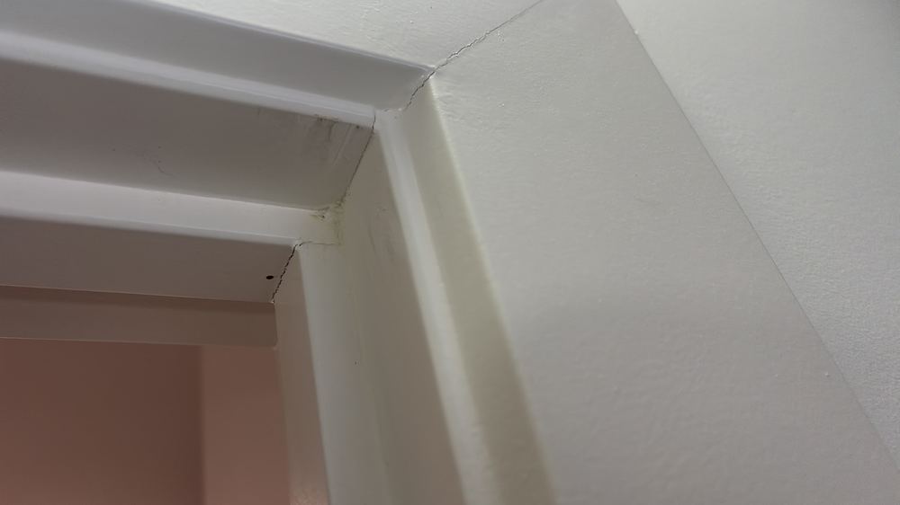 Window or door hard to open or close, possibly from settlement, found during a defect investigation in Maidstone