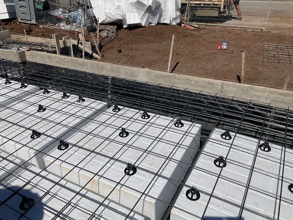 Slab mesh sagging between supports, so it will sit too low in the concrete, Hoppers Crossing, Deanside